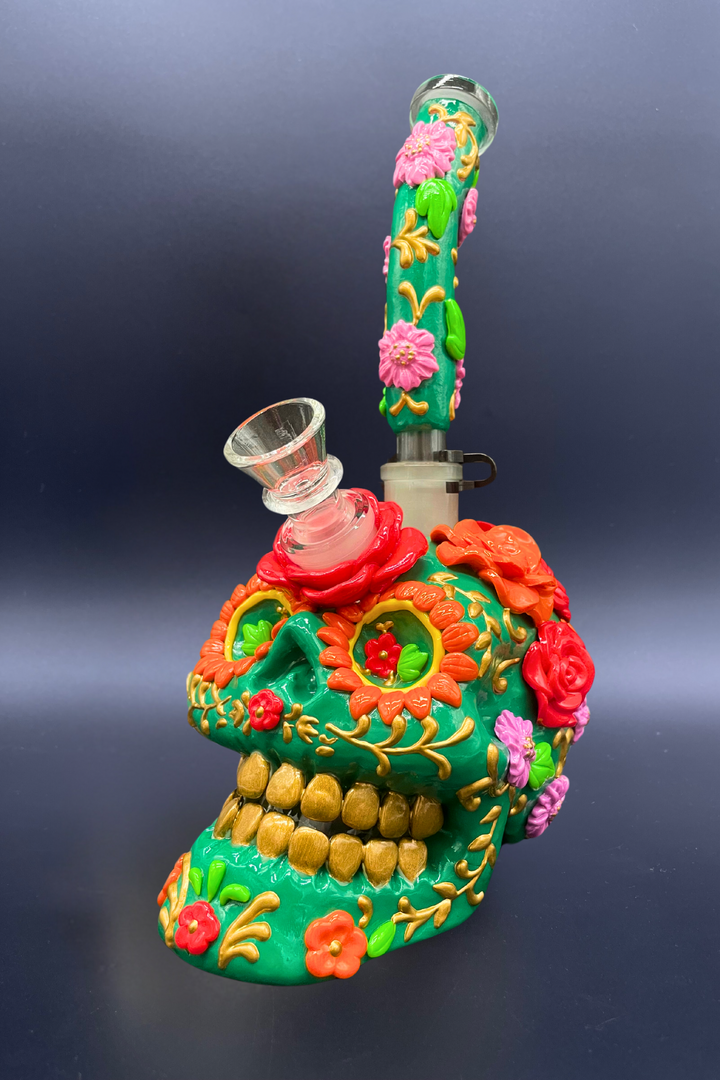 Thug Life Sugar Skull Bong