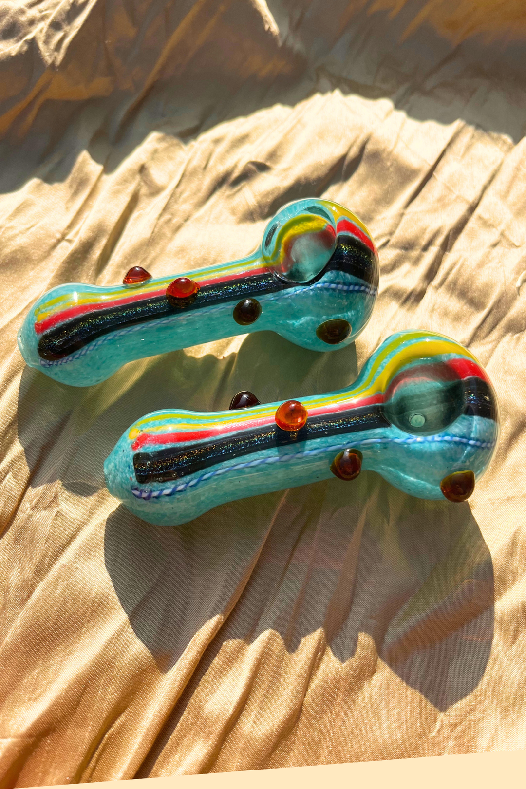 Rainbow River Pipe (gold fumed)