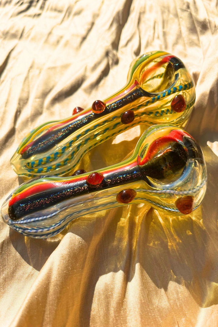 Rainbow River Pipe (gold fumed)