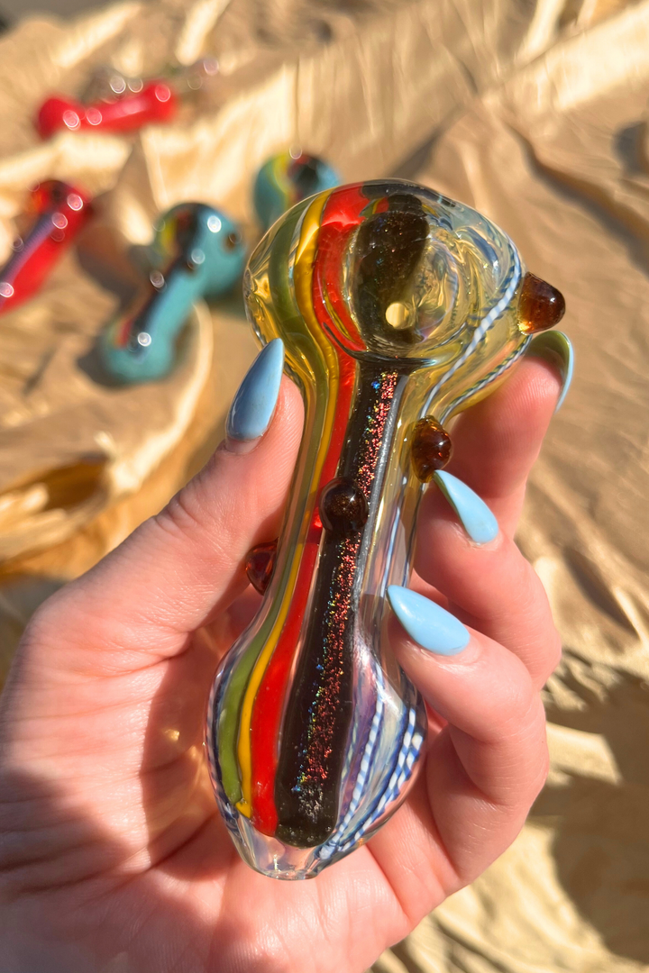 Rainbow River Pipe (gold fumed)