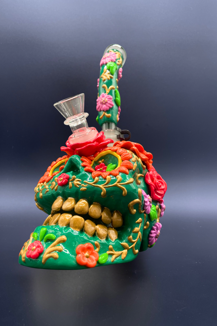 Thug Life Sugar Skull Bong