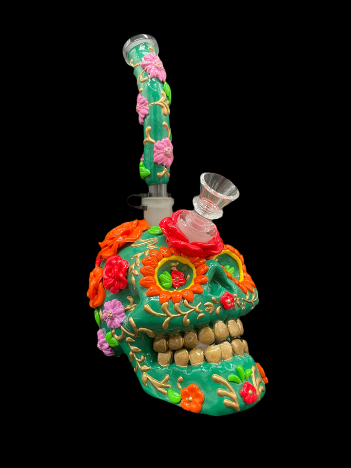 Thug Life Sugar Skull Bong