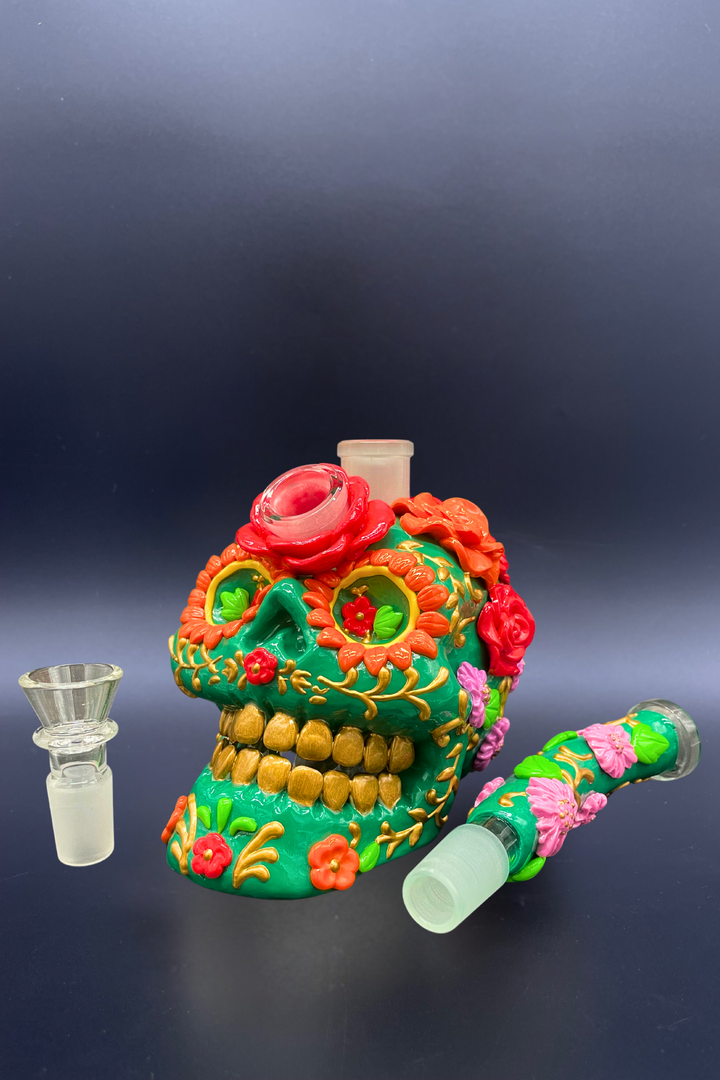 Thug Life Sugar Skull Bong